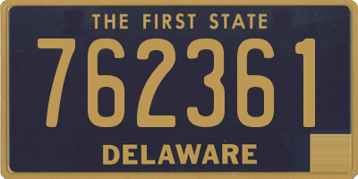 DE license plate 762361