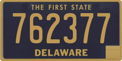 DE license plate 762377
