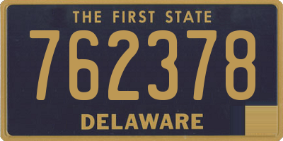 DE license plate 762378