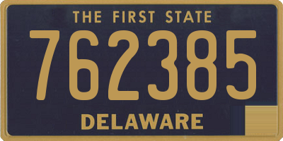 DE license plate 762385