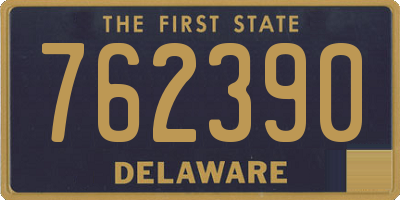 DE license plate 762390