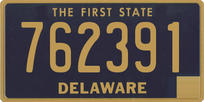 DE license plate 762391