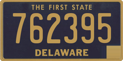 DE license plate 762395
