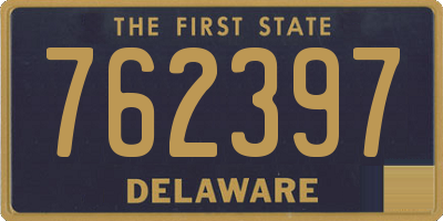DE license plate 762397