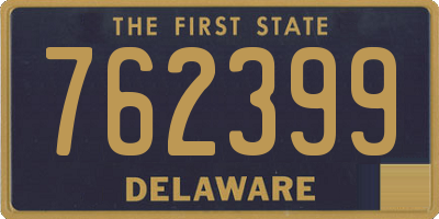 DE license plate 762399