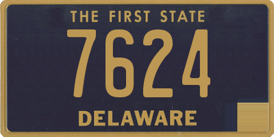 DE license plate 7624