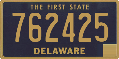 DE license plate 762425
