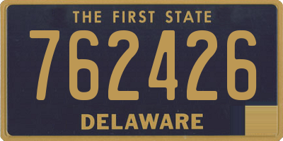 DE license plate 762426