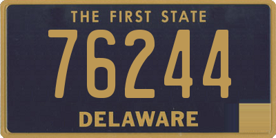 DE license plate 76244