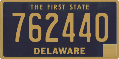 DE license plate 762440