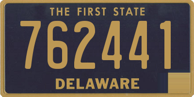 DE license plate 762441