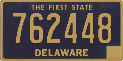 DE license plate 762448