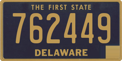 DE license plate 762449