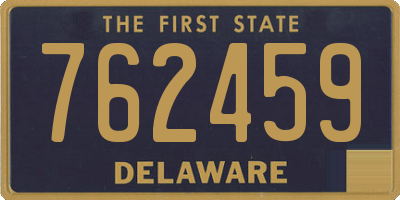 DE license plate 762459