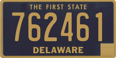 DE license plate 762461