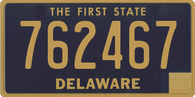 DE license plate 762467