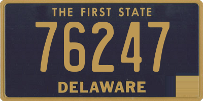 DE license plate 76247