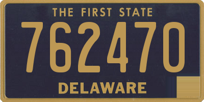DE license plate 762470