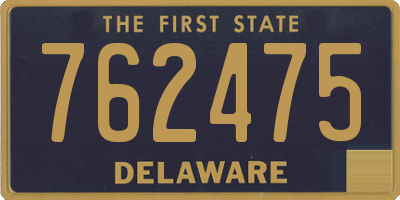 DE license plate 762475