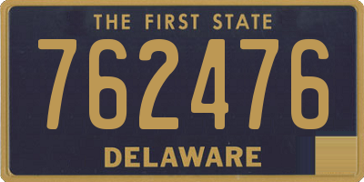 DE license plate 762476