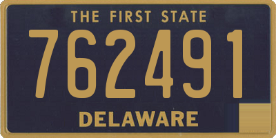 DE license plate 762491