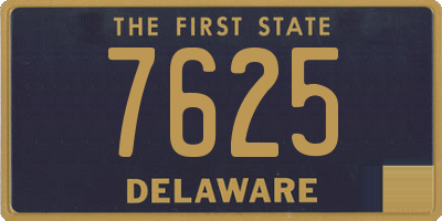 DE license plate 7625