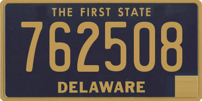 DE license plate 762508