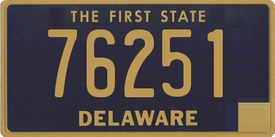 DE license plate 76251