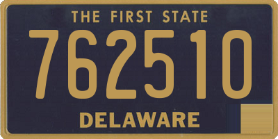 DE license plate 762510