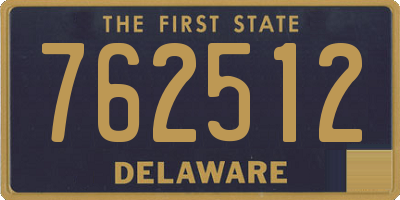 DE license plate 762512