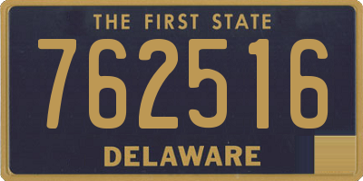 DE license plate 762516