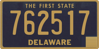 DE license plate 762517