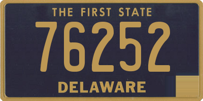 DE license plate 76252