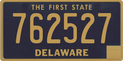 DE license plate 762527