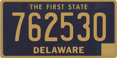 DE license plate 762530