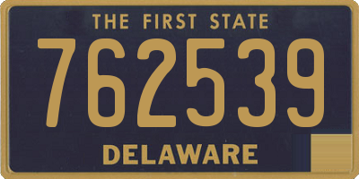 DE license plate 762539
