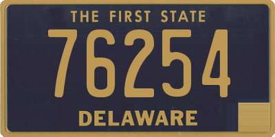 DE license plate 76254