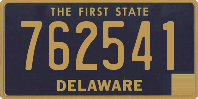 DE license plate 762541