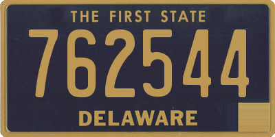 DE license plate 762544