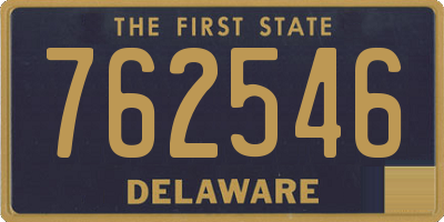 DE license plate 762546