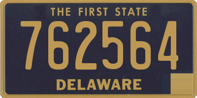 DE license plate 762564