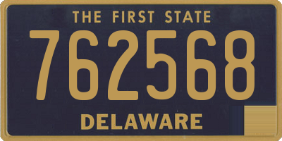 DE license plate 762568