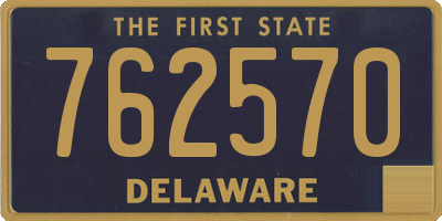 DE license plate 762570