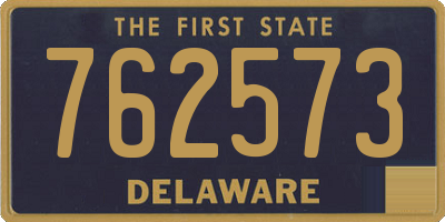 DE license plate 762573