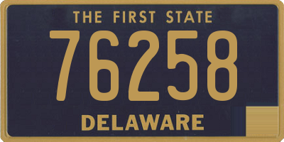 DE license plate 76258