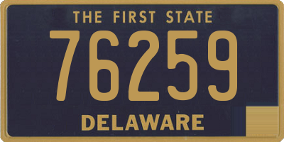 DE license plate 76259