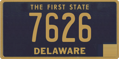DE license plate 7626