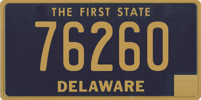 DE license plate 76260