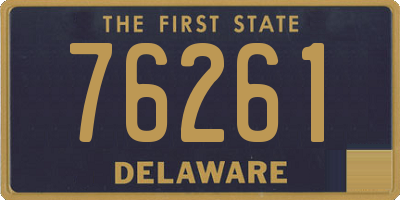 DE license plate 76261