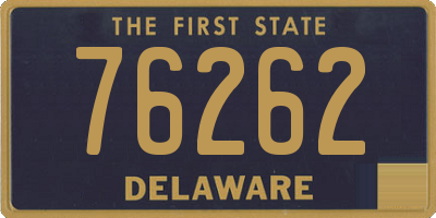 DE license plate 76262